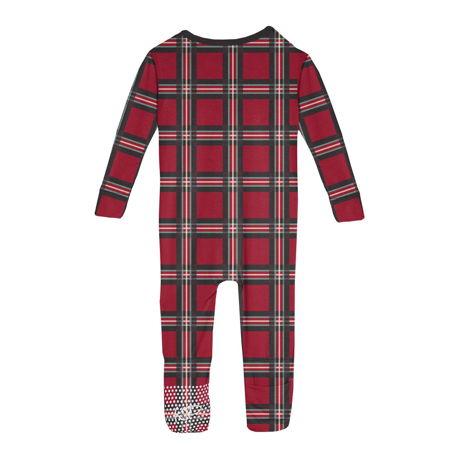 Print Convertible Sleeper with Zipper in Classic Holiday Plaid