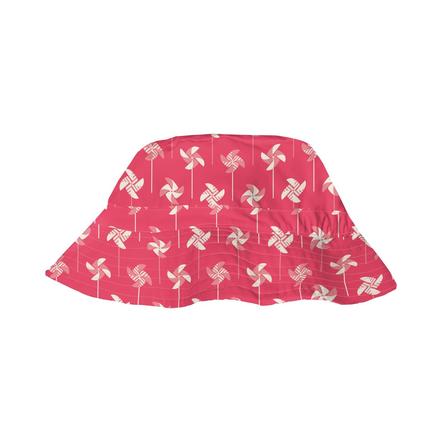 Print Reversible Bucket Hat in Taffy Pinwheel