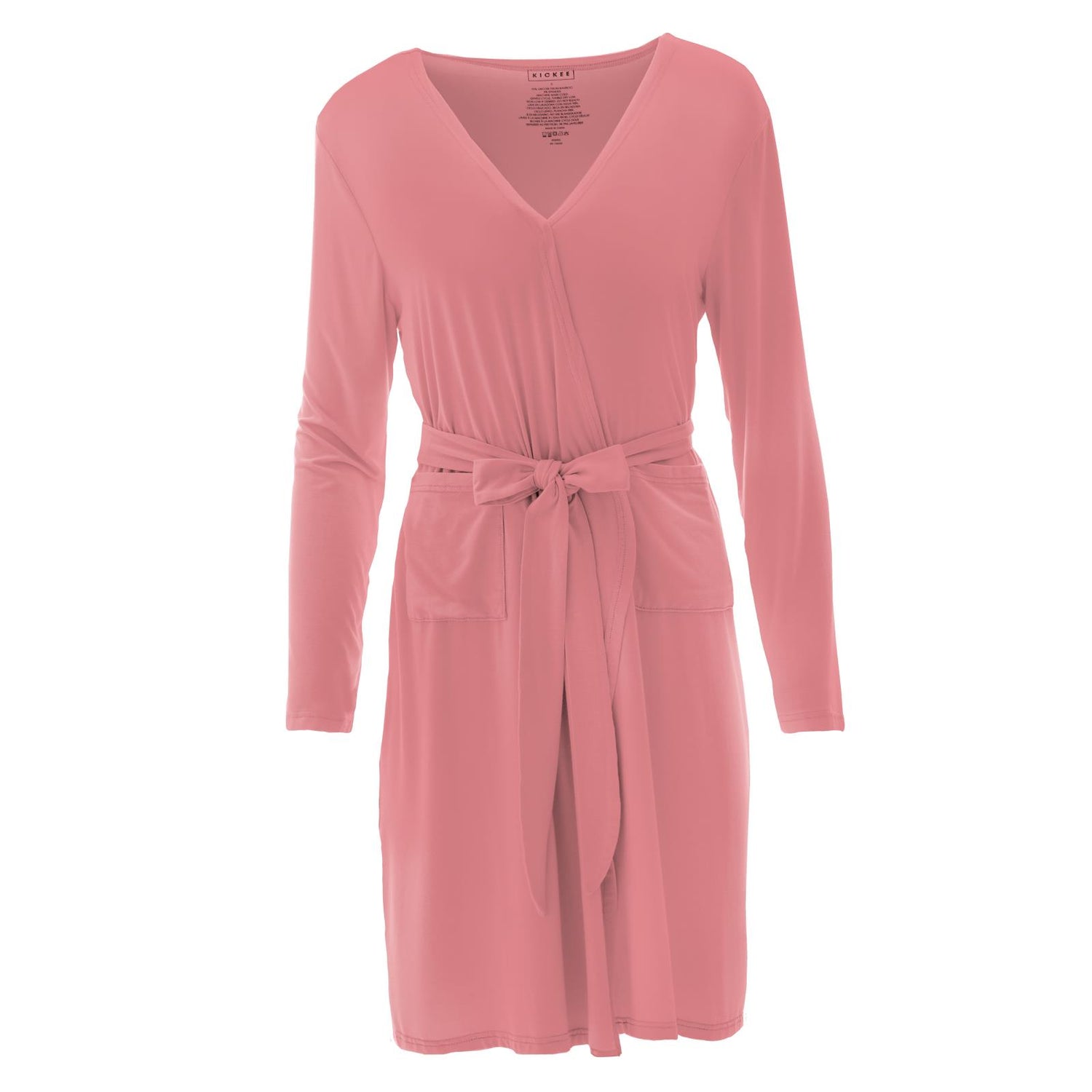 Mid Length Lounge Robe in Strawberry