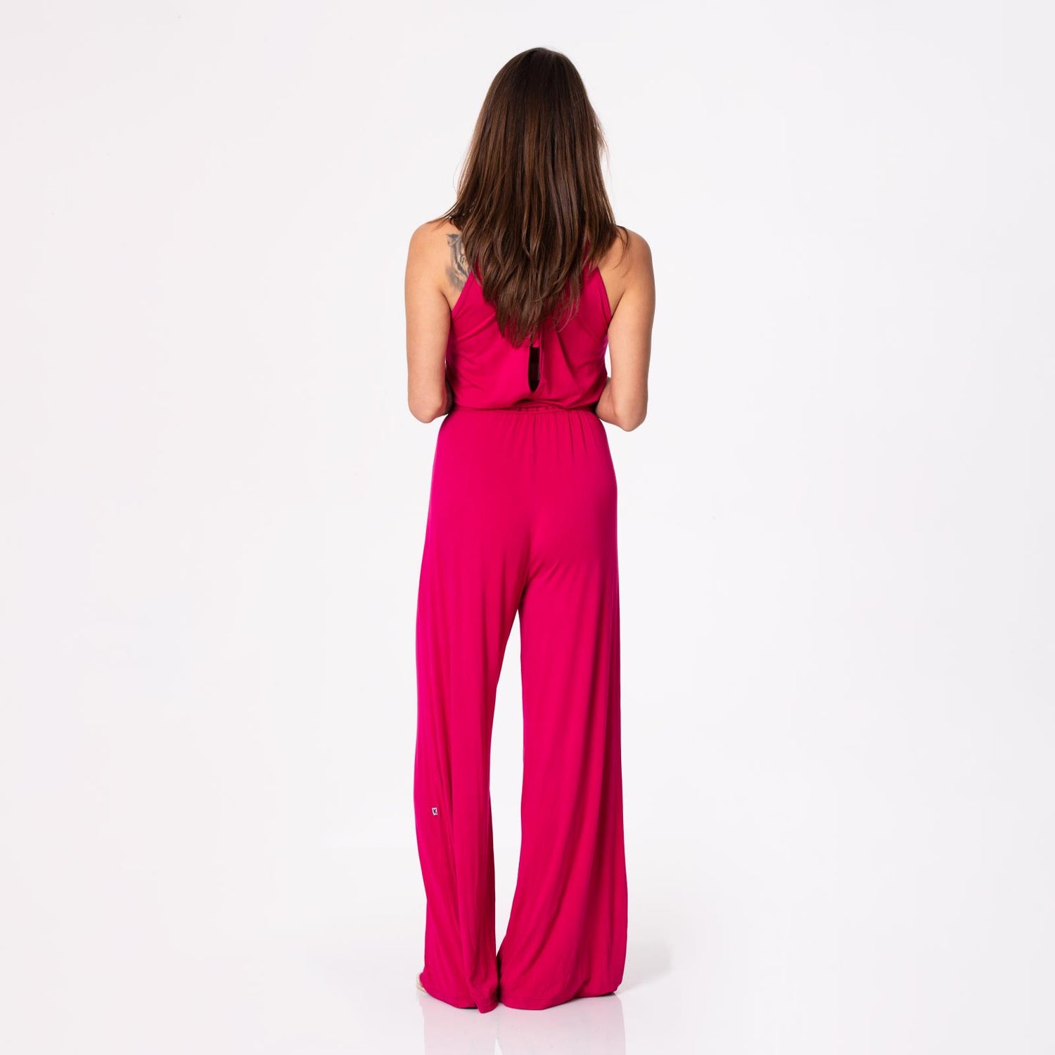 Women's Breezy Keyhole Jumpsuit in Rhododendron