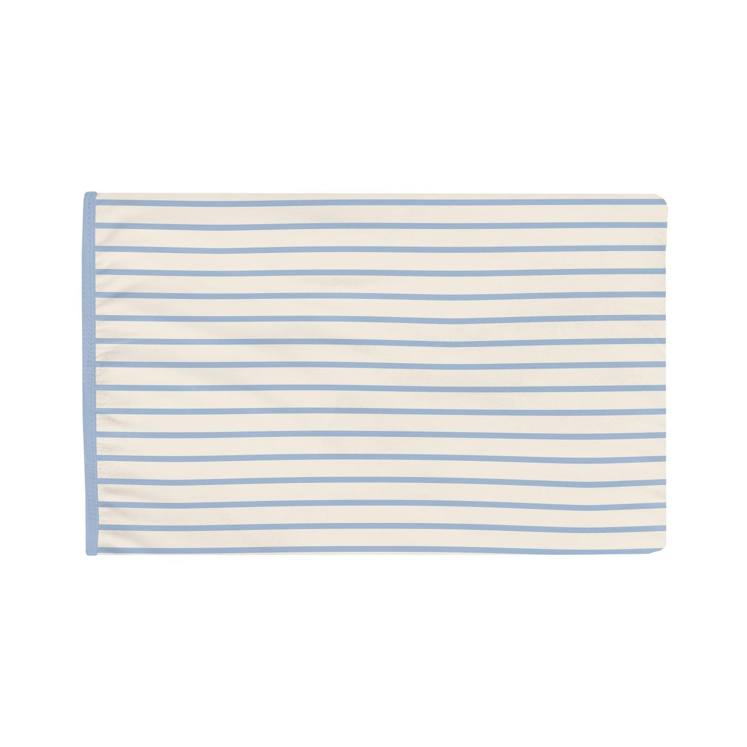 Print Foldover Pillowcase in Pond Sweet Stripe