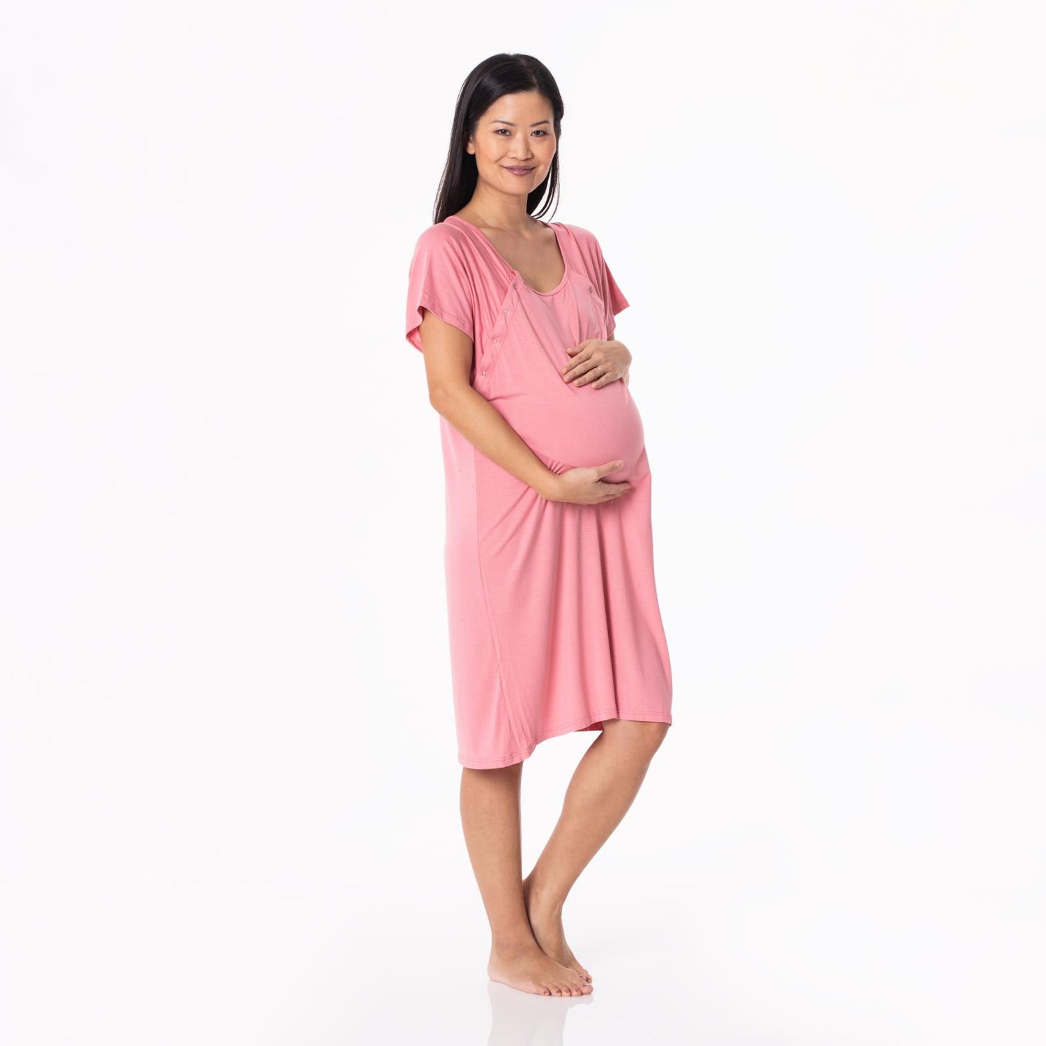 Women's Hospital Gown in Desert Rose