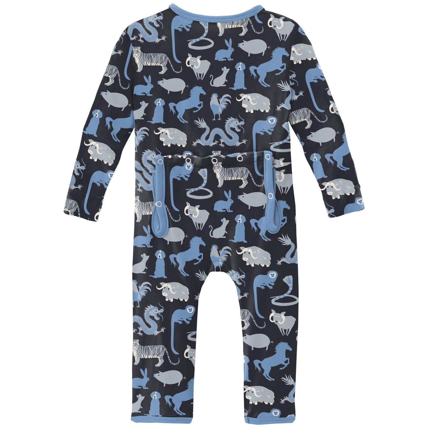 Print Coverall with 2 Way Zipper in Deep Space Chinese Zodiac