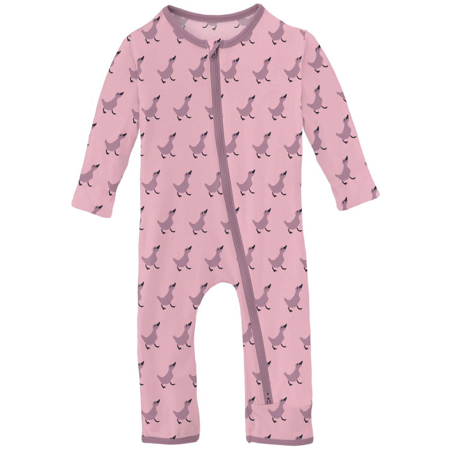 Print Coverall with 2 Way Zipper in Cake Pop Ugly Duckling