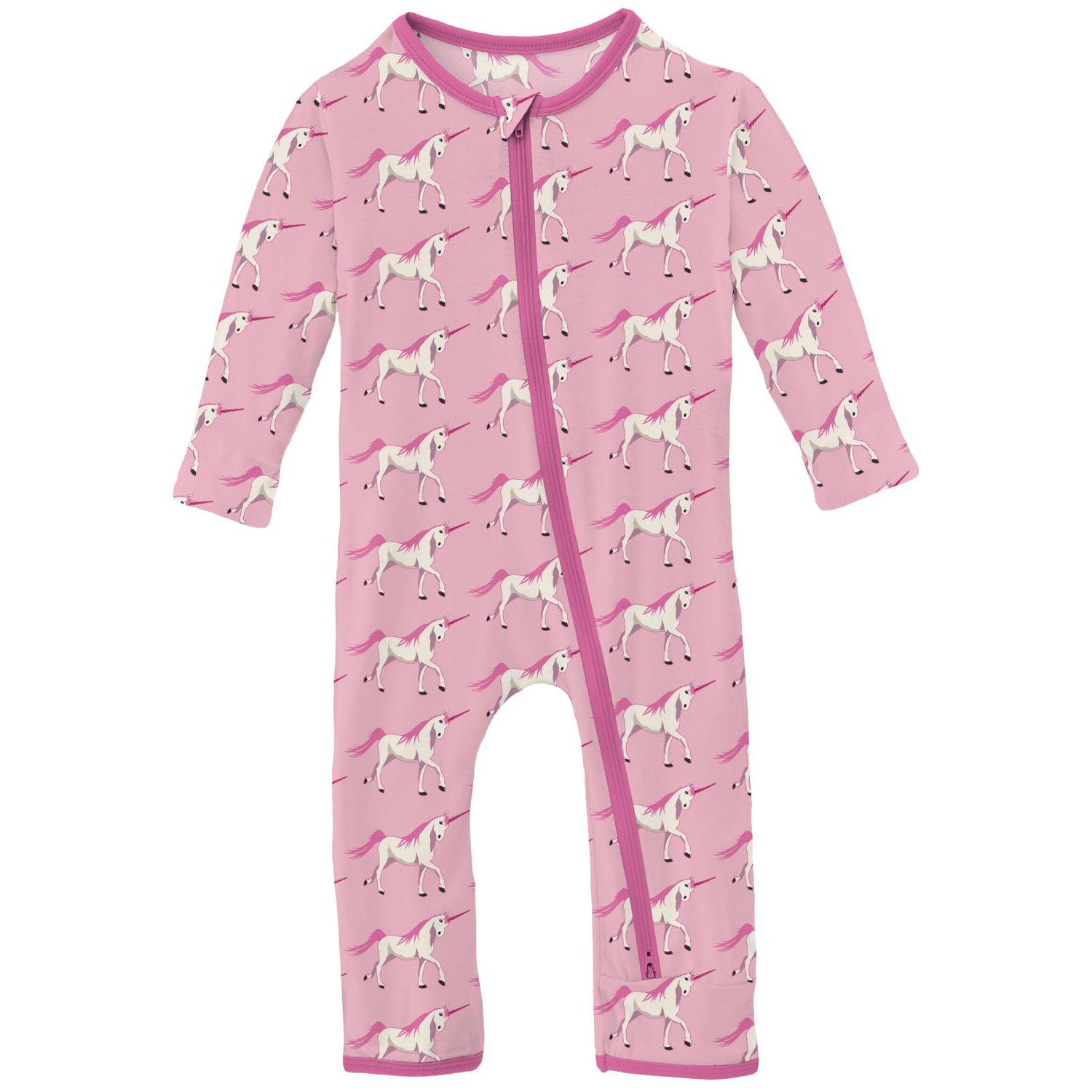 Print Coverall with 2 Way Zipper in Cake Pop Prancing Unicorn