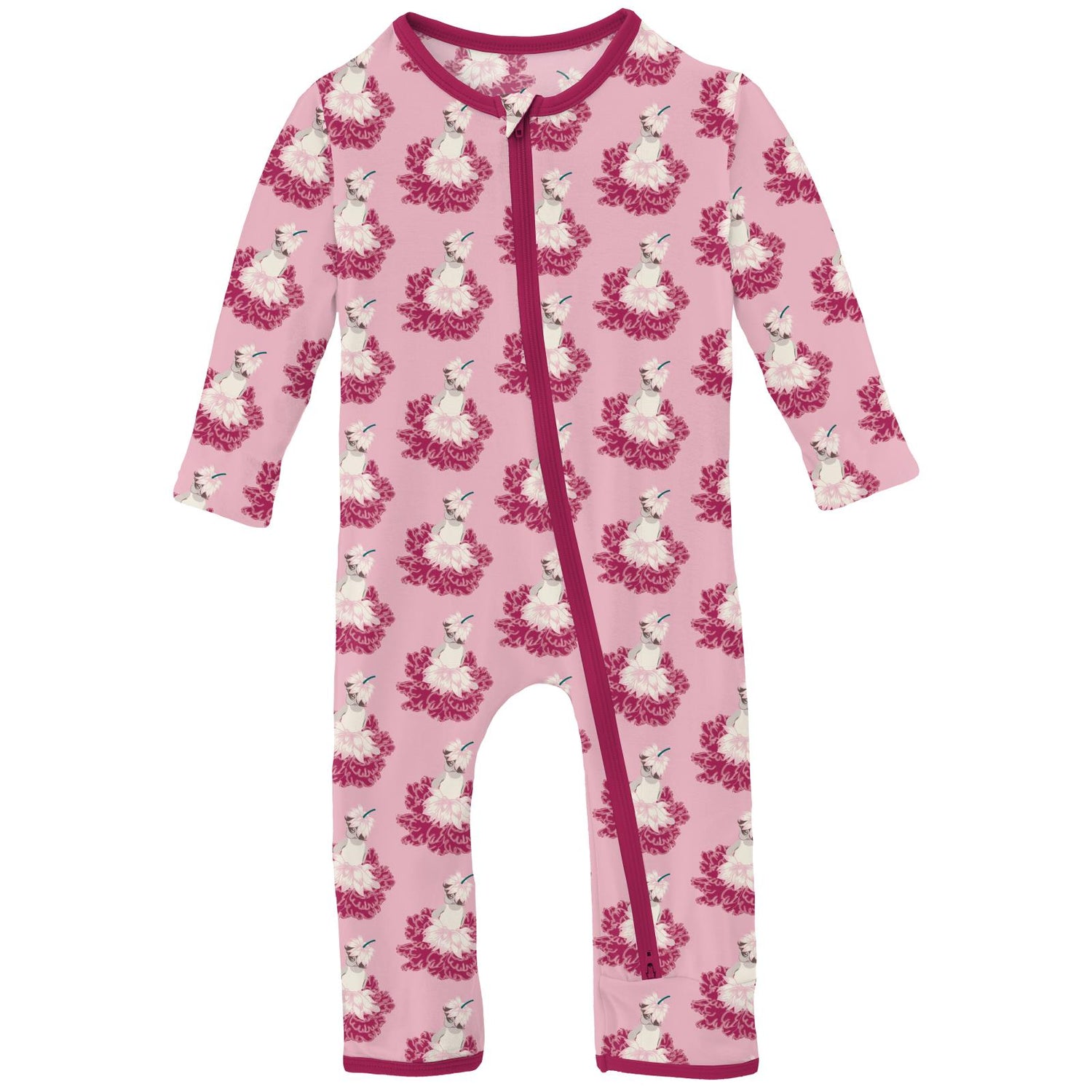 Print Coverall with 2 Way Zipper in Cake Pop Thumbelina