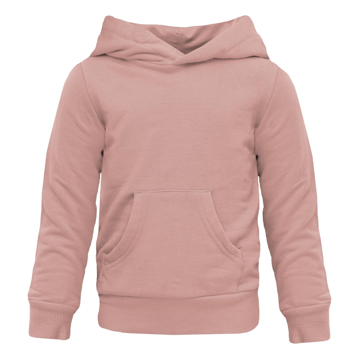 Fleece Kangaroo Pocket Pullover in Blush