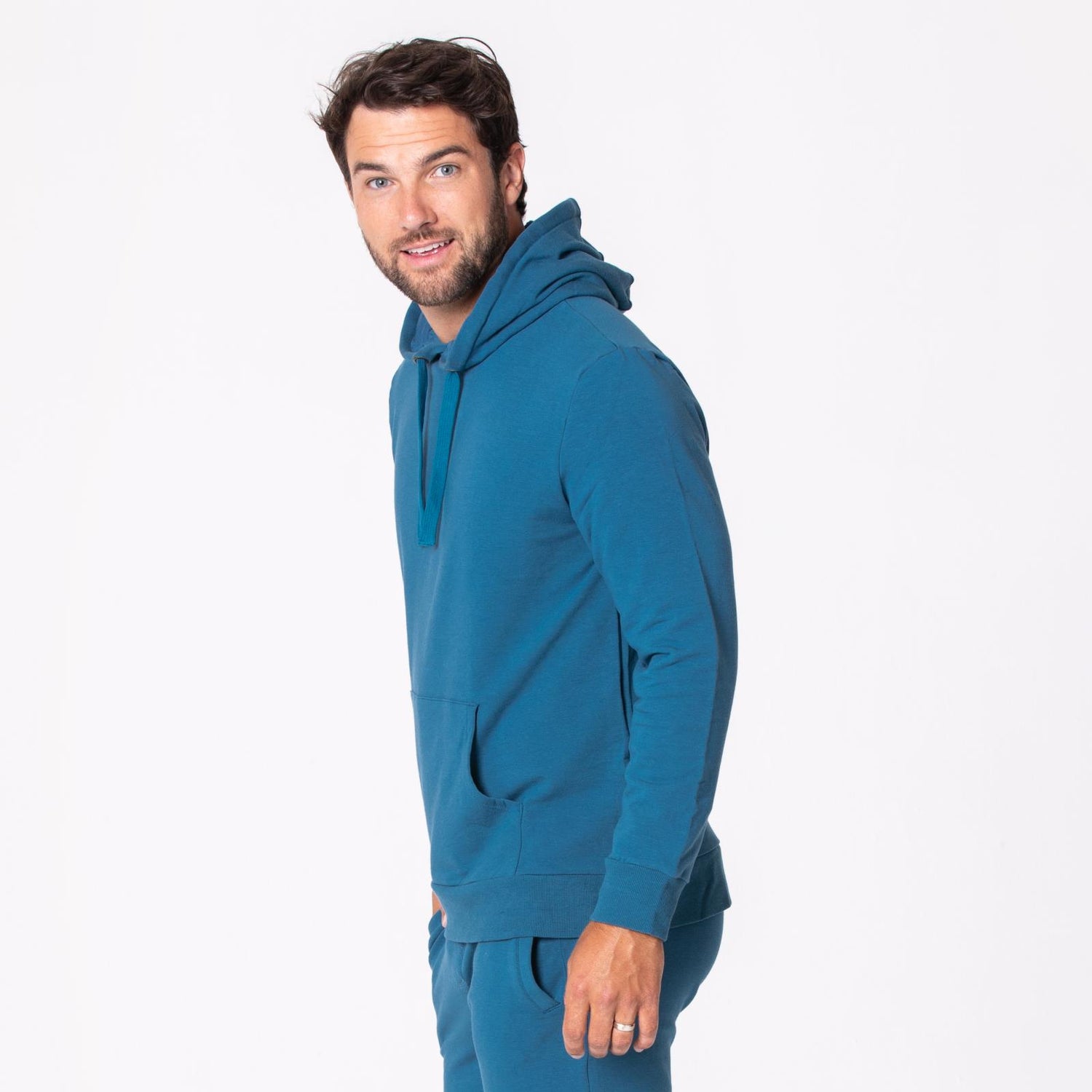 Mens fleece pullover with kangaroo pocket hotsell