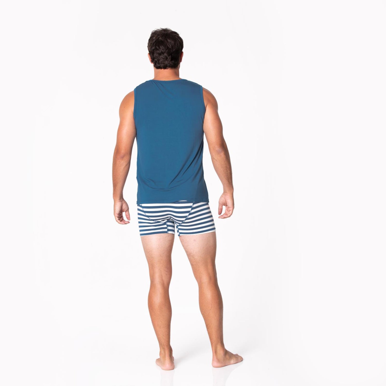 Men's Solid Sport Tank in Deep Sea