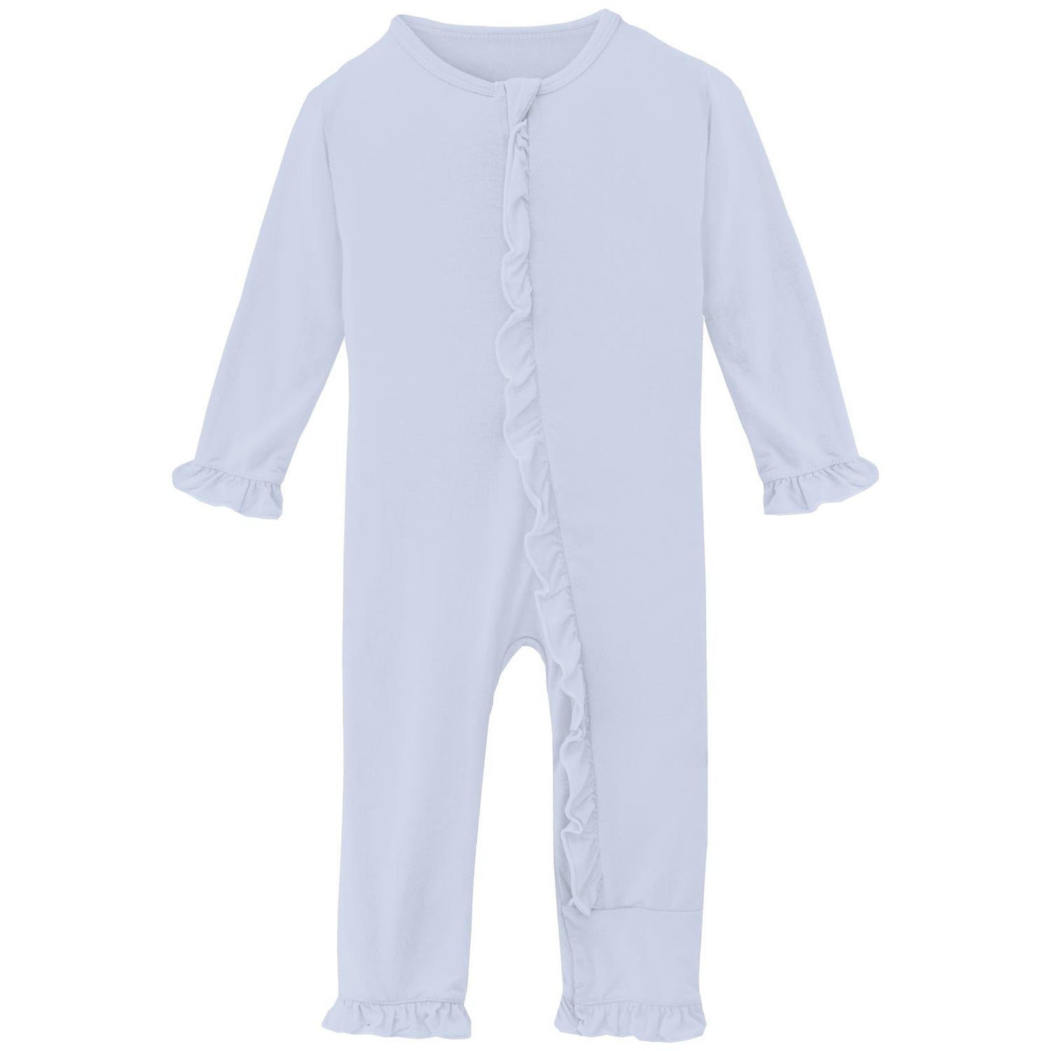 Classic Ruffle Coverall with 2 Way Zipper in Dew