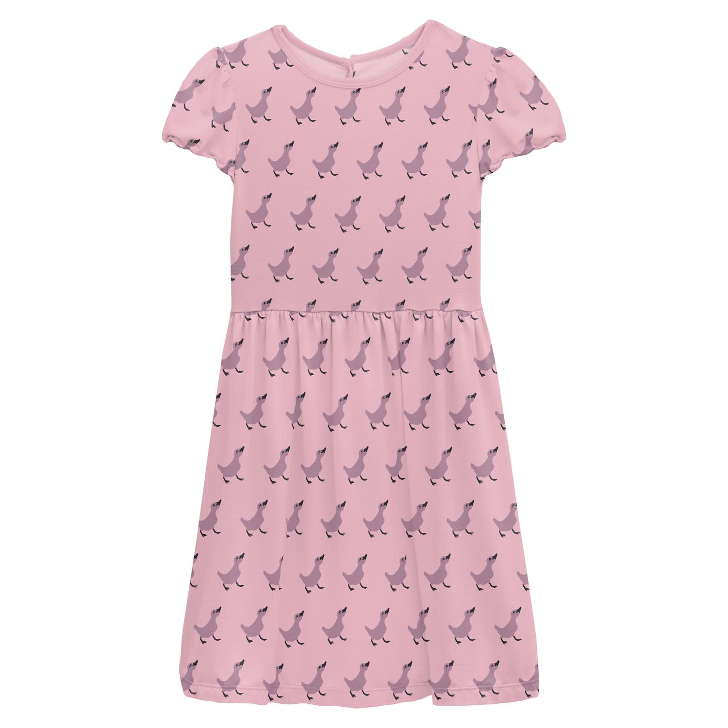 Print Flutter Sleeve Twirl Dress with Pockets in Cake Pop Ugly Duckling