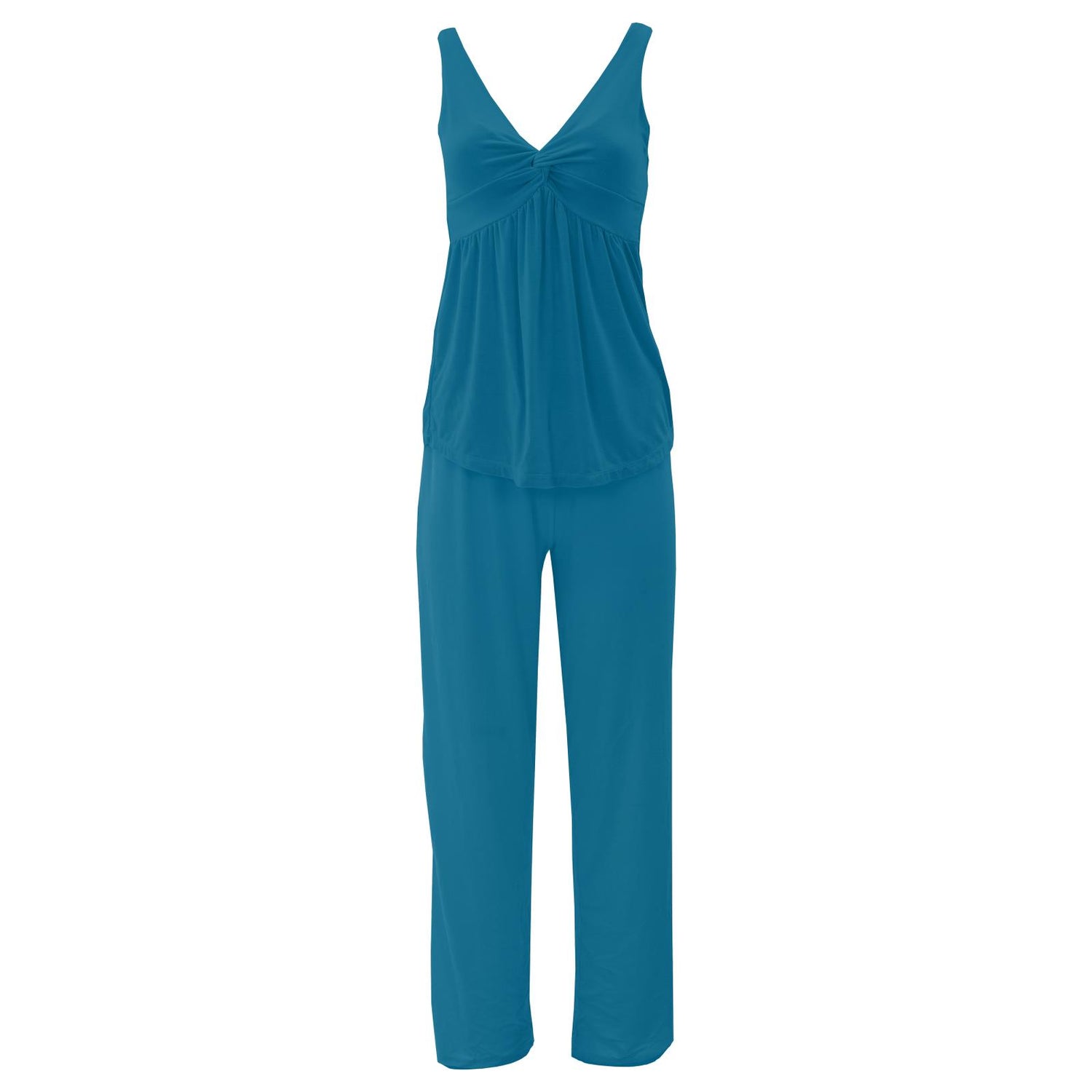 Women's Twist Tank and Pajama Pants Set in Seaport