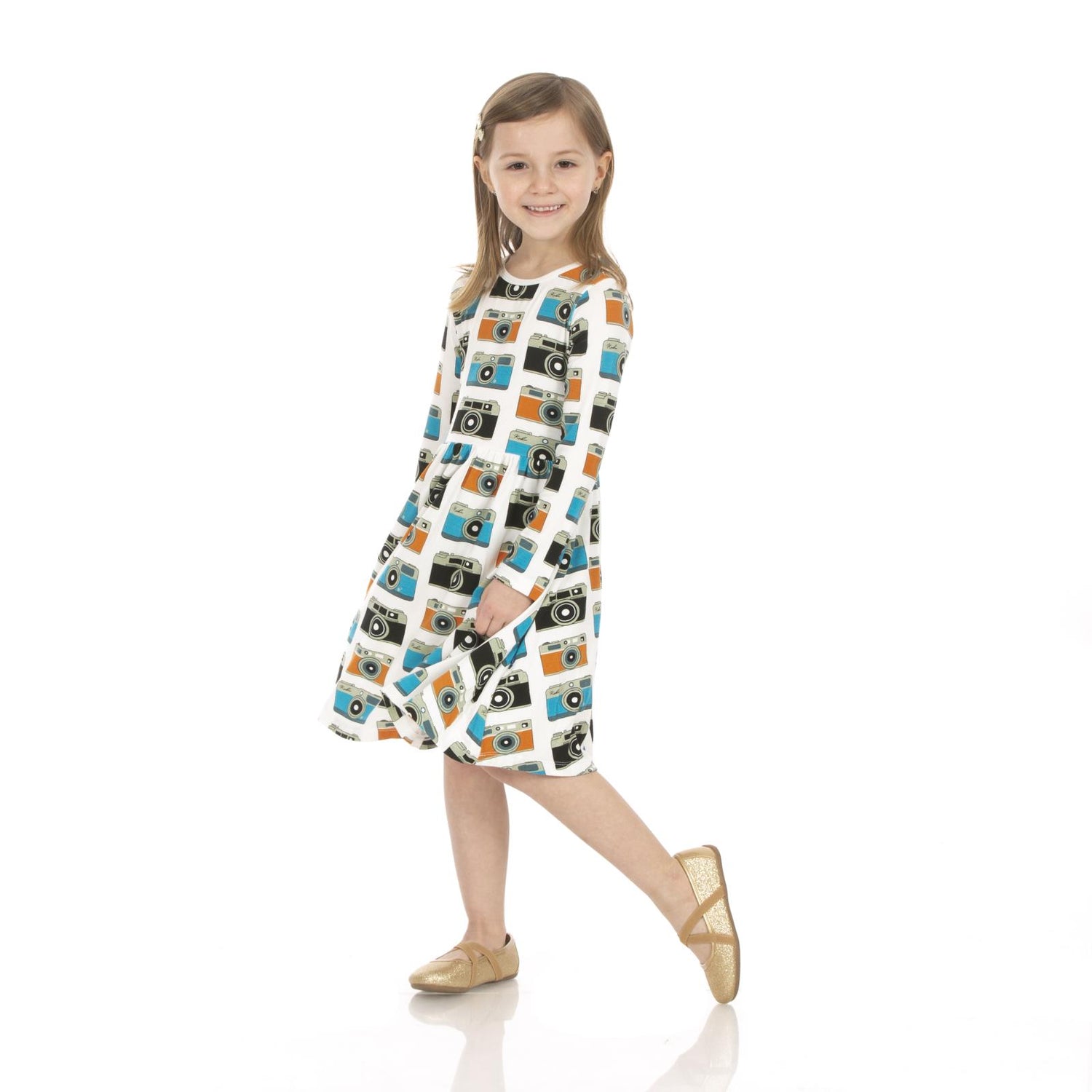 Well Dressed Wolf Peacock Emily Blue discount girls twirl dress