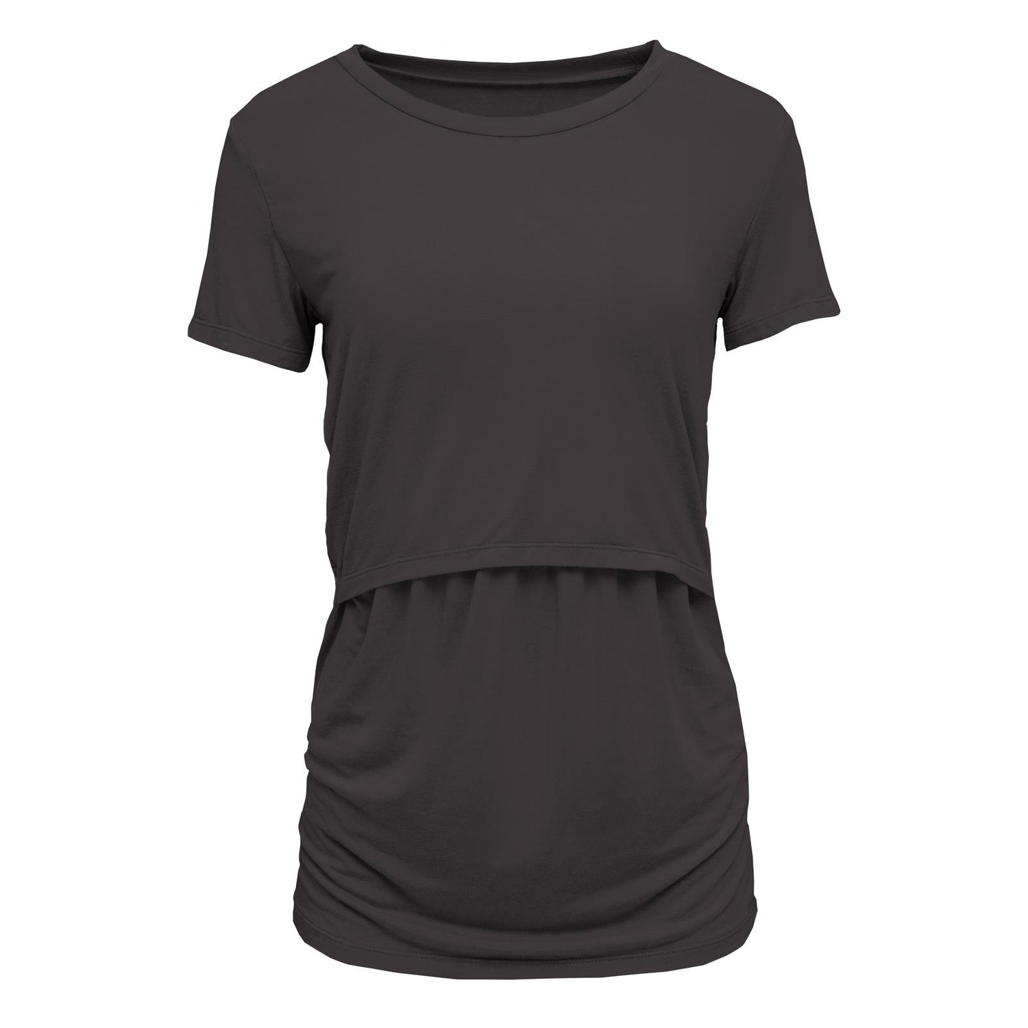 Women's Short Sleeve Nursing Tee in Midnight