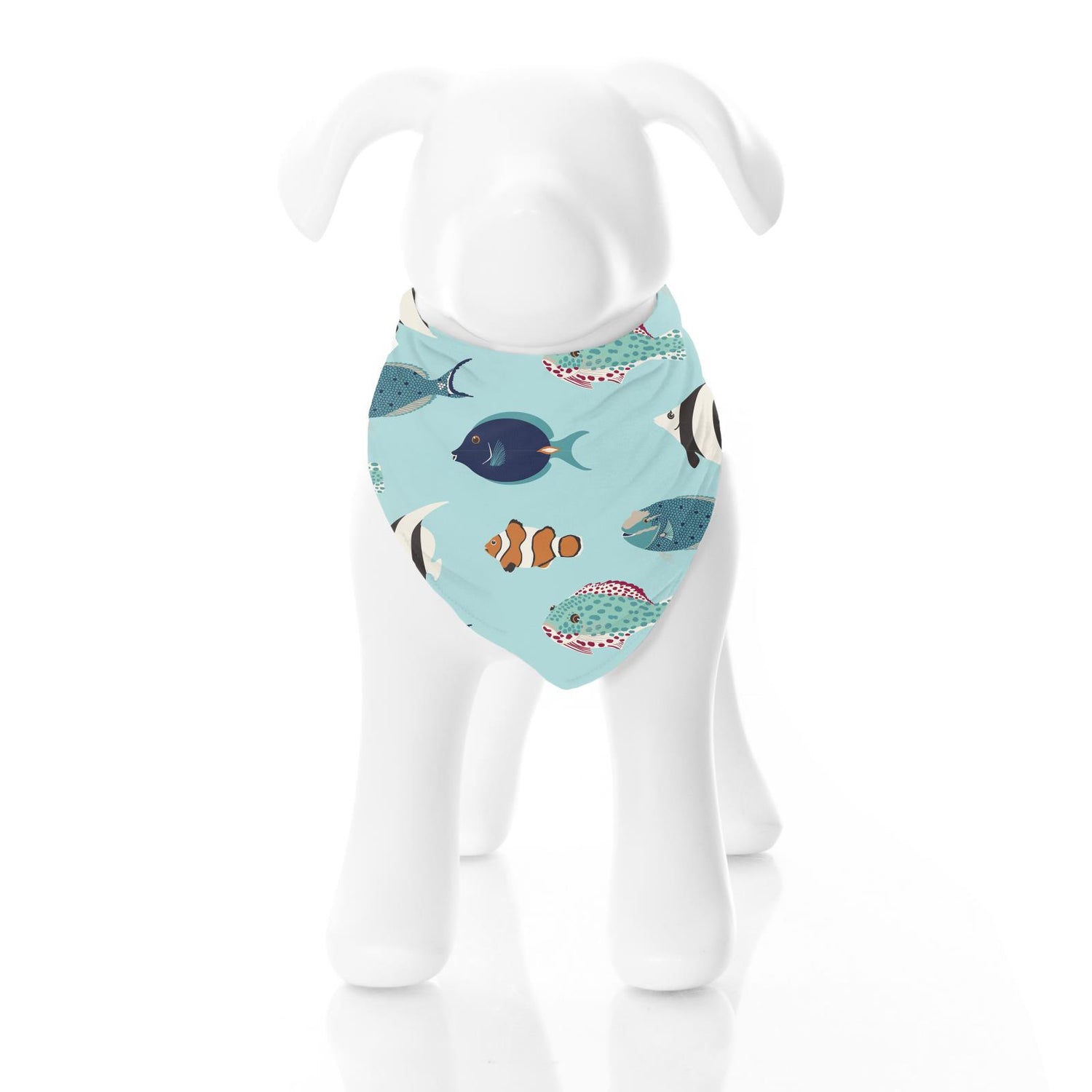 Print Dog Bandana in Tropical Fish