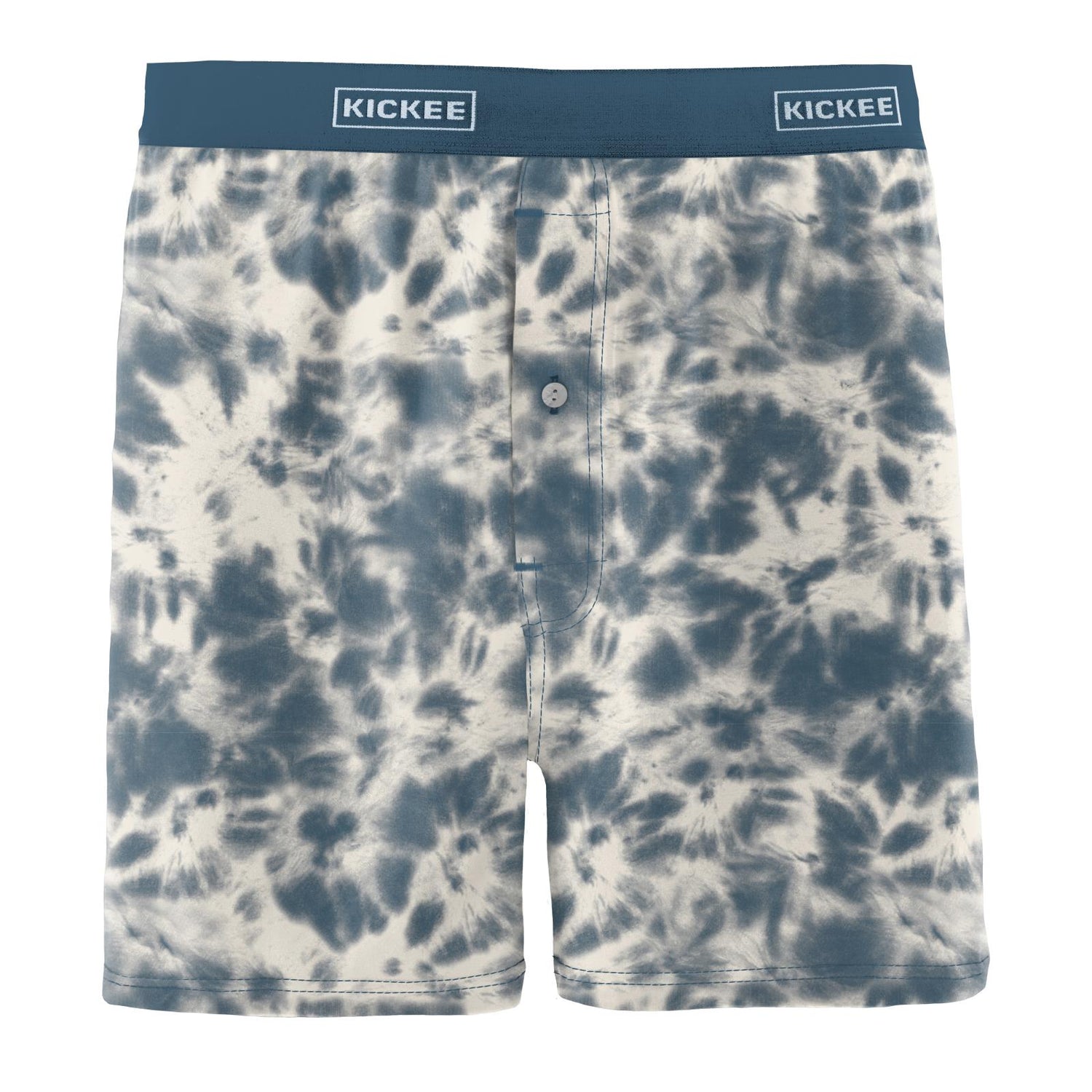 Men's Print Boxer Shorts in Deep Sea Tie Dye