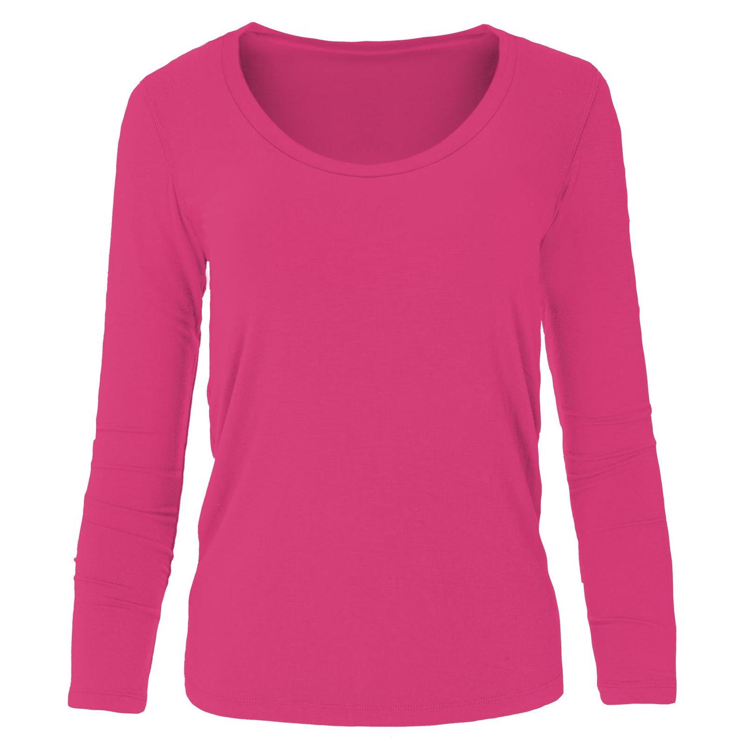 Women's Long Sleeve Scoop Neck Tee in Calypso