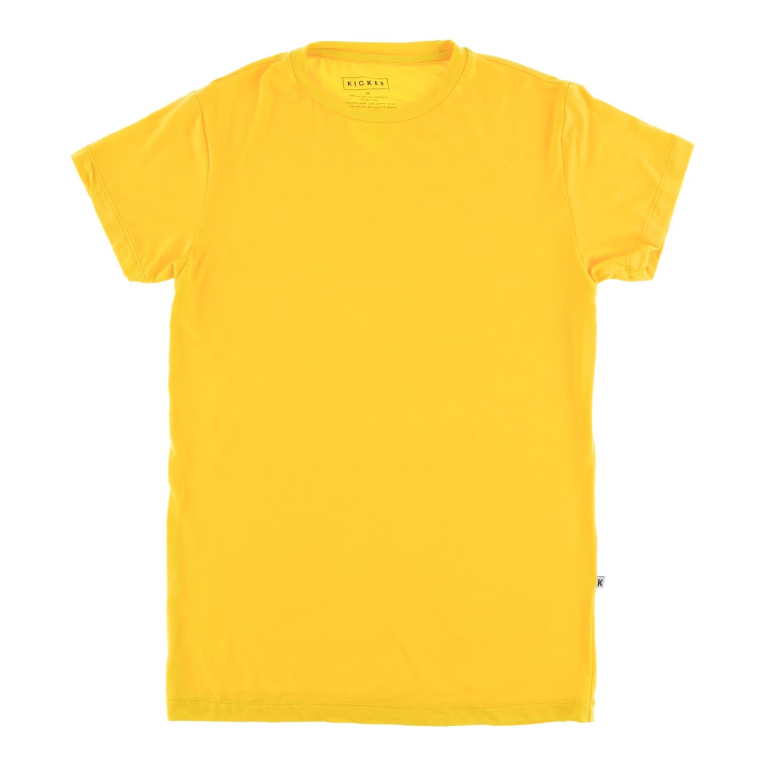 Men's Short Sleeve Crew Neck Tee in Lemon