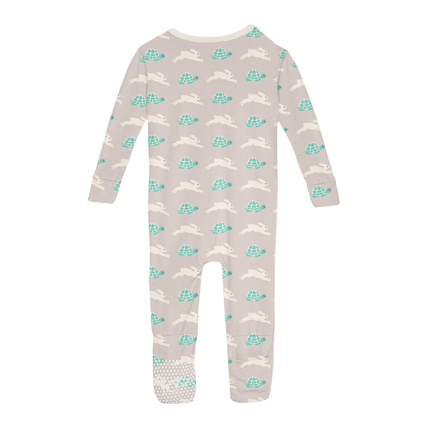 Print Convertible Sleeper with Zipper in Latte Tortoise and Hare