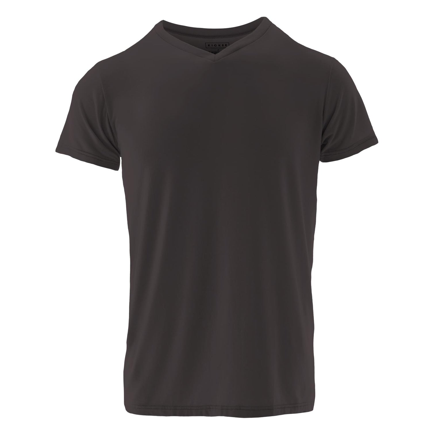 Men's Solid Short Sleeve V-Neck Tee in Midnight