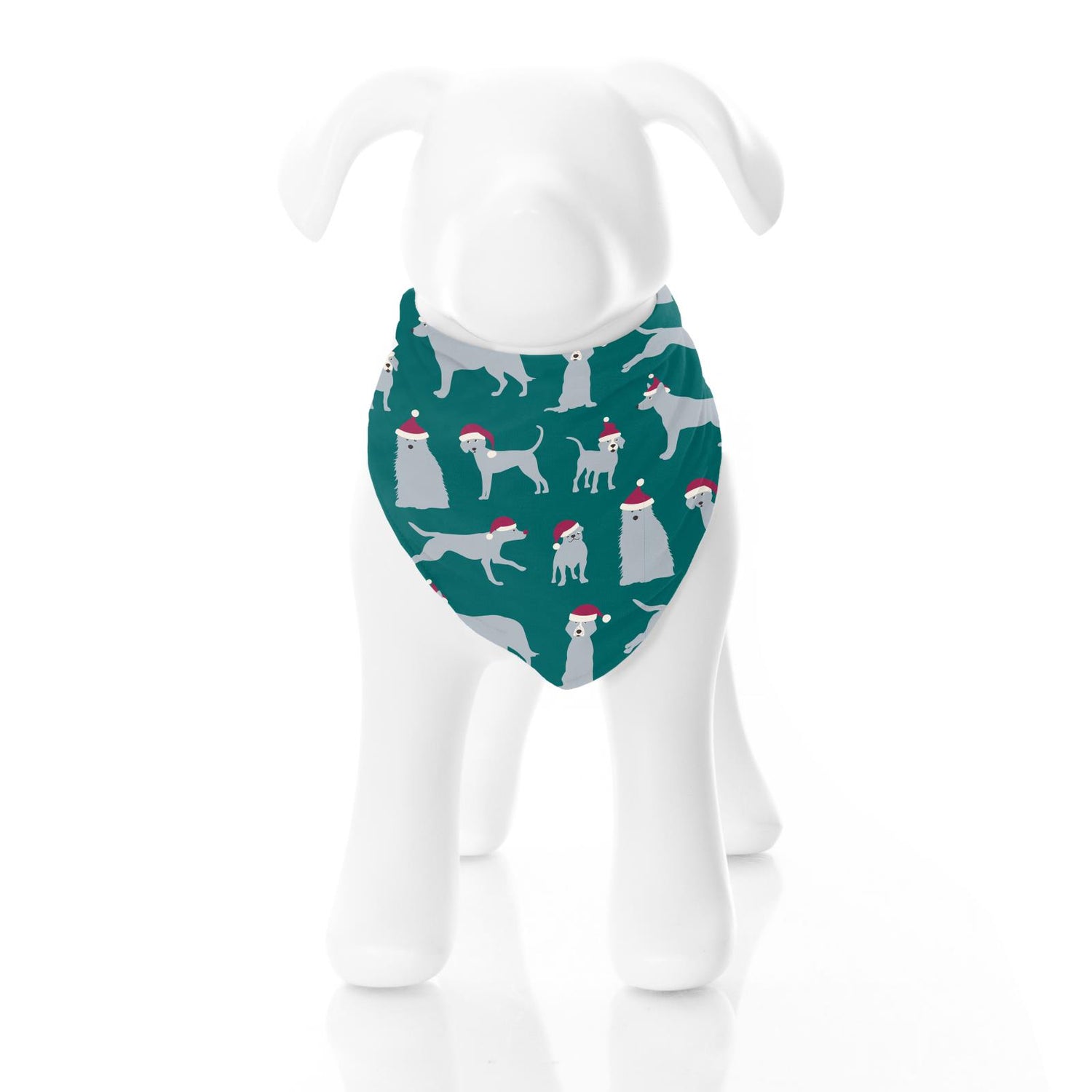 Print Dog Bandana in Cedar Santa Dogs