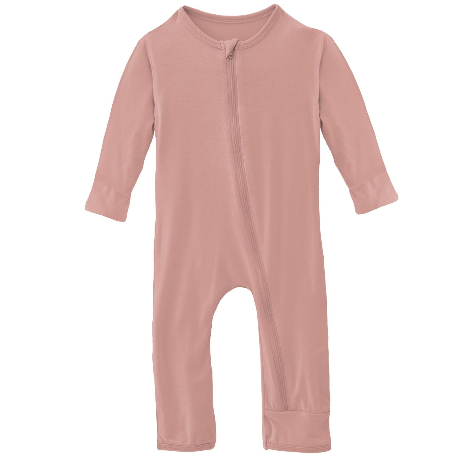 Coverall with Zipper in Blush