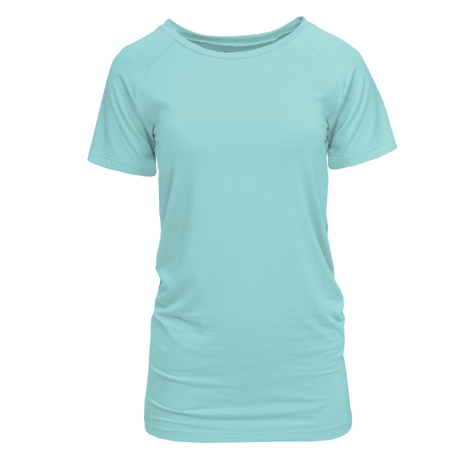 Women's Short Sleeve Raglan Maternity Tee in Summer Sky