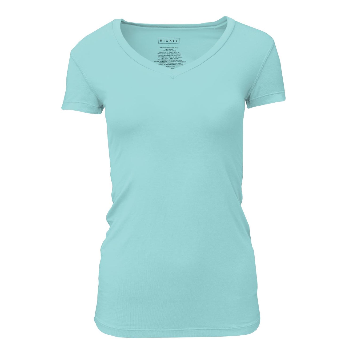 Women's Solid Short Sleeve One Tee in Summer Sky