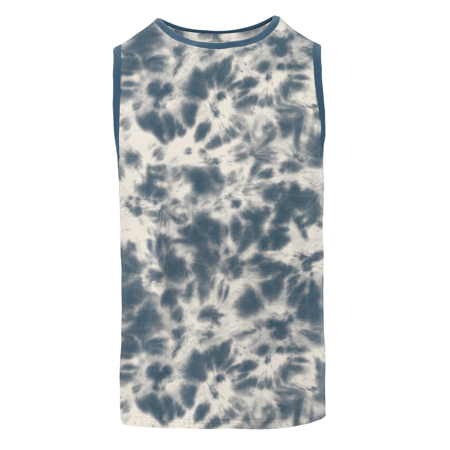 Men's Print Sport Tank in Deep Sea Tie Dye