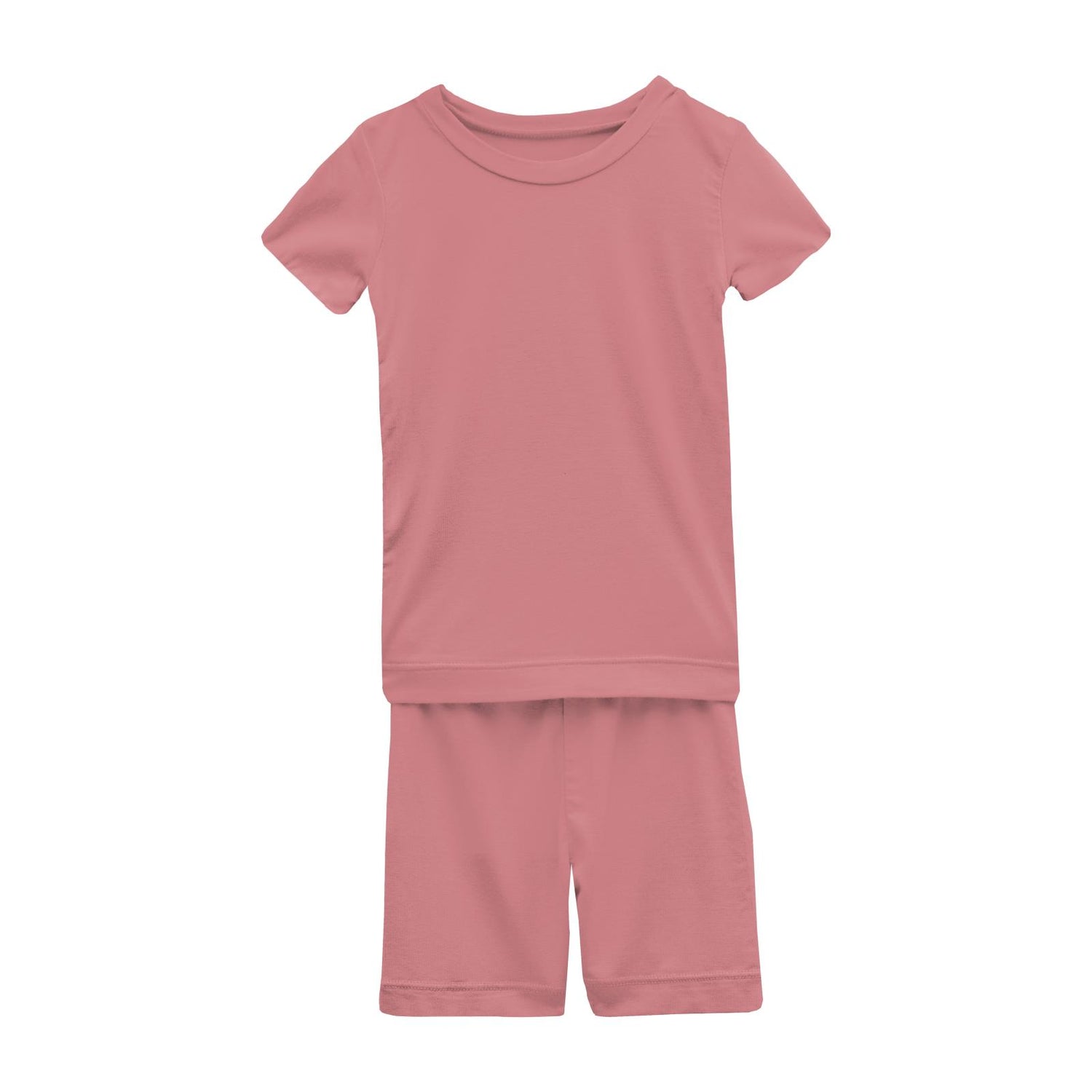 Short Sleeve Pajama Set with Shorts in Desert Rose