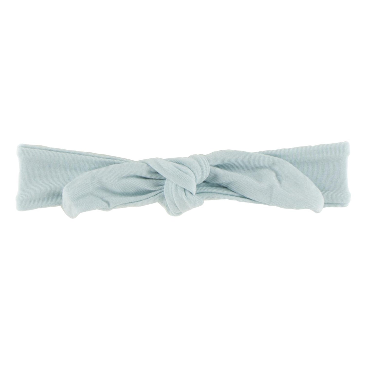 Women's Solid Bow Headband in Spring Sky